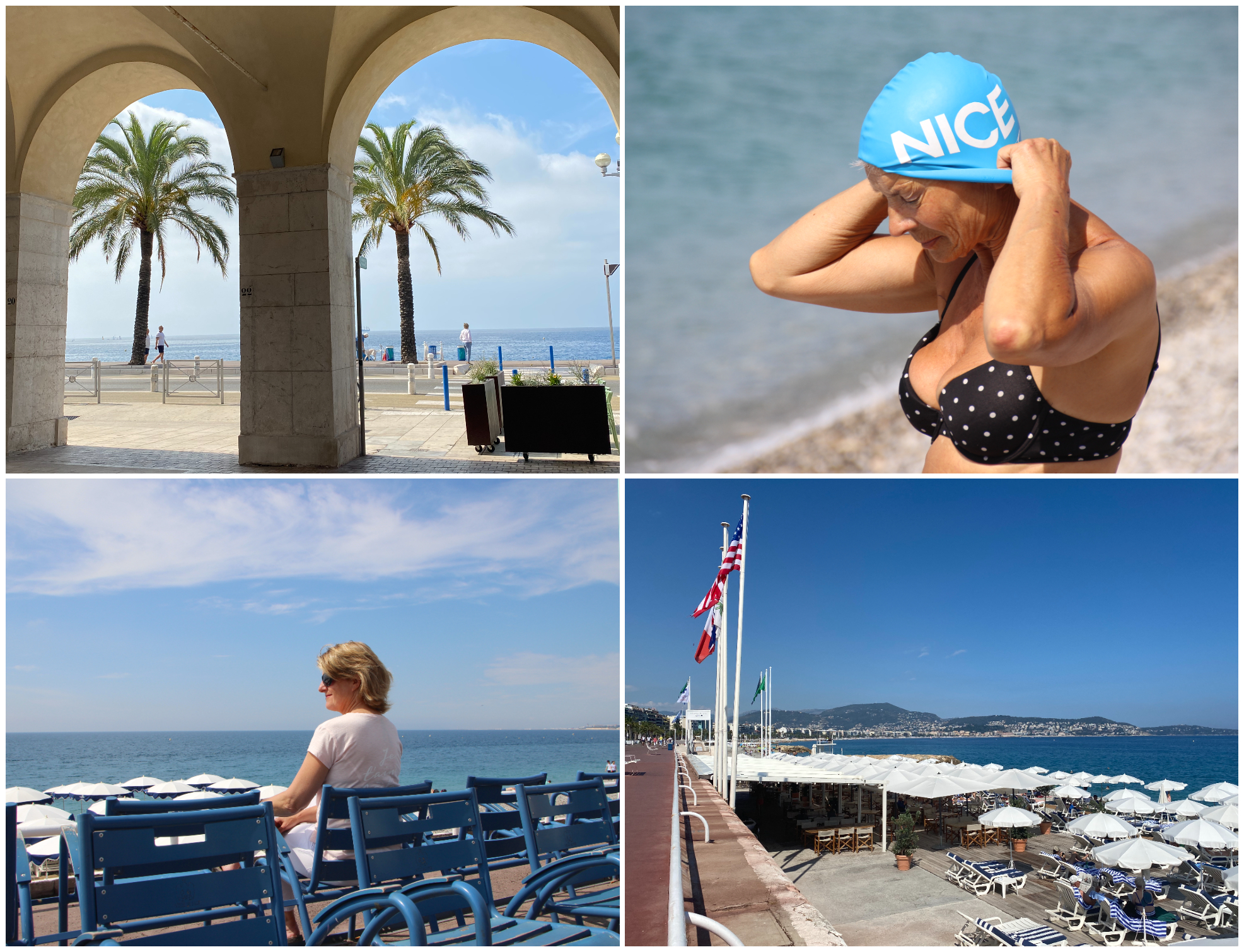 Nice strand zwemmen Promenade des Anglais