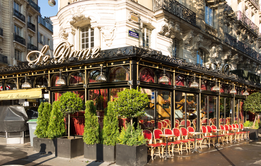 cafe La Dome wijk Montparnasse brasserie Parijs
