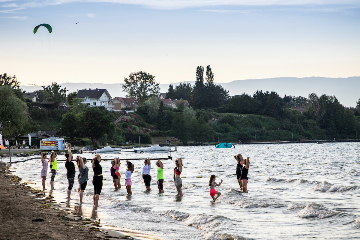 Huttopia camping aan het meer van Genève