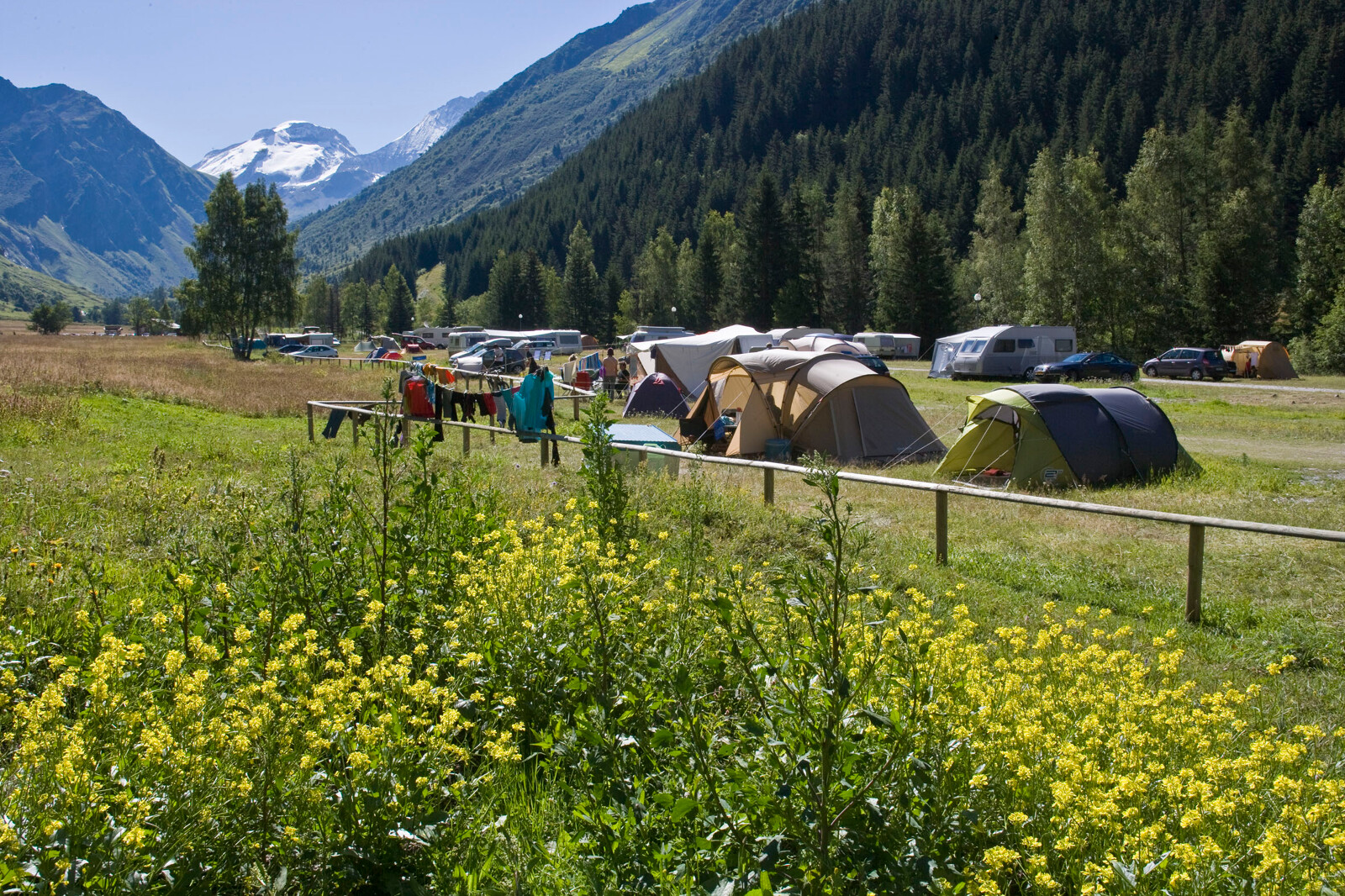 camping in de bergen