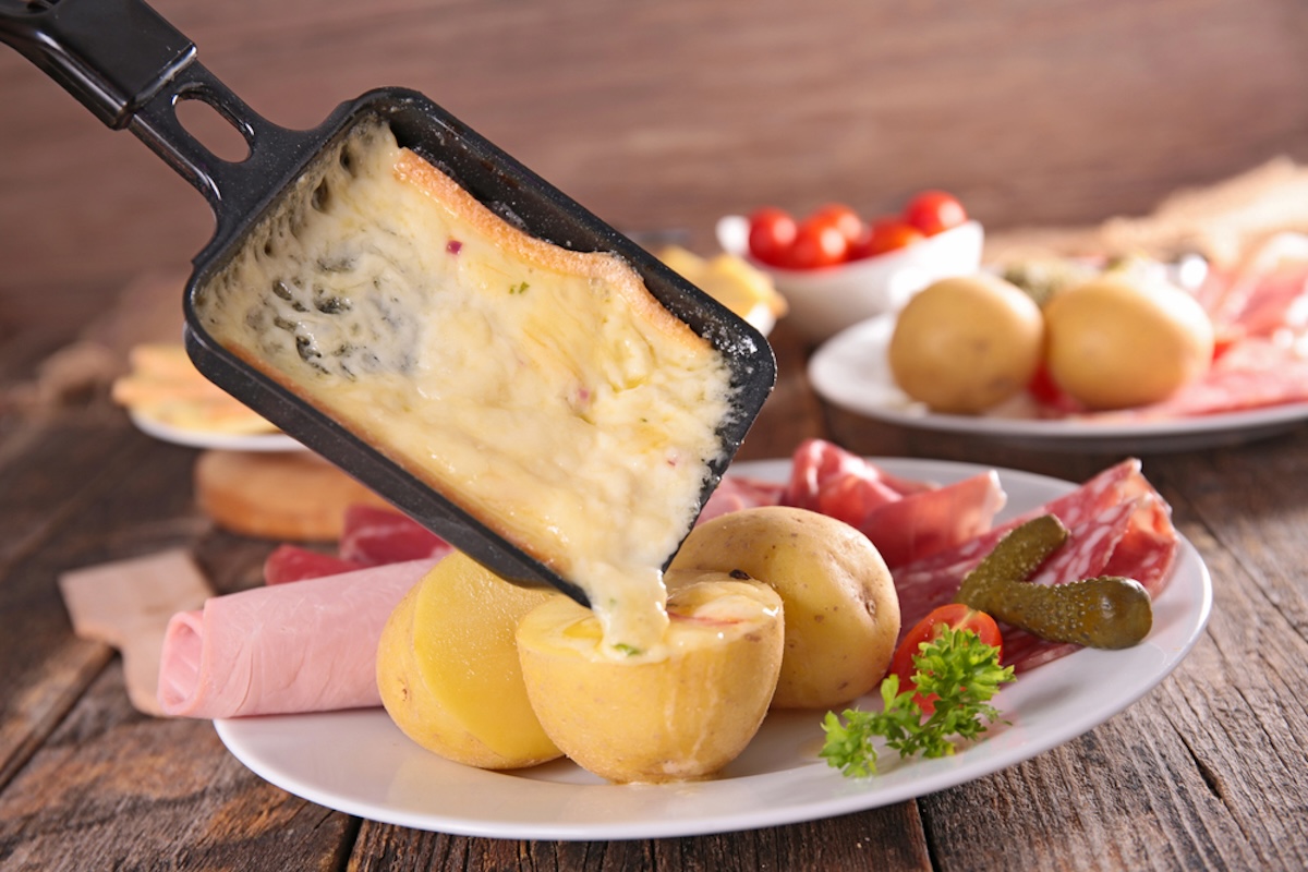 raclette tijdens de wintersportvakantie