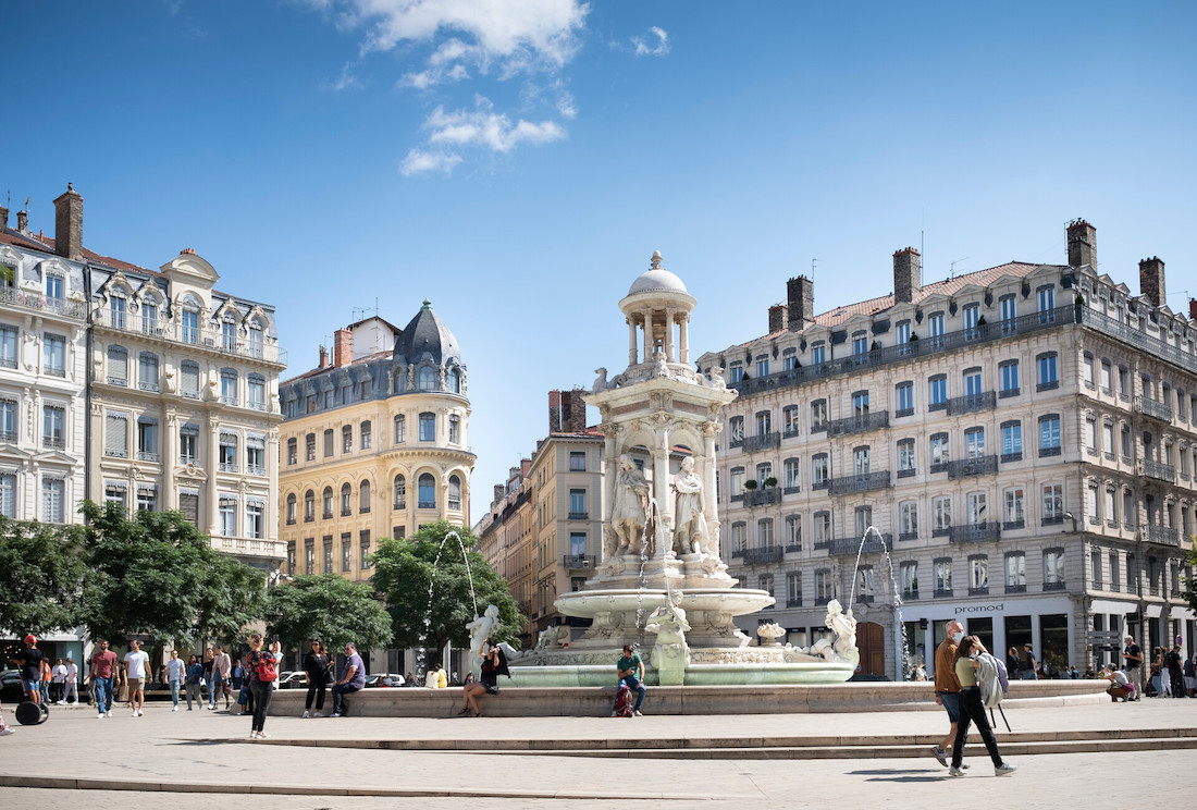 Lyon camping in de stad