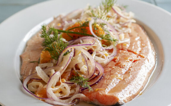 Zalmforel recept uit Boergondisch