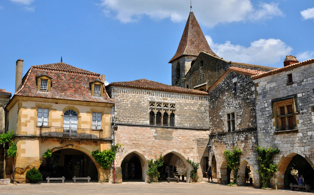 Monpazier dorp in de Dordogne