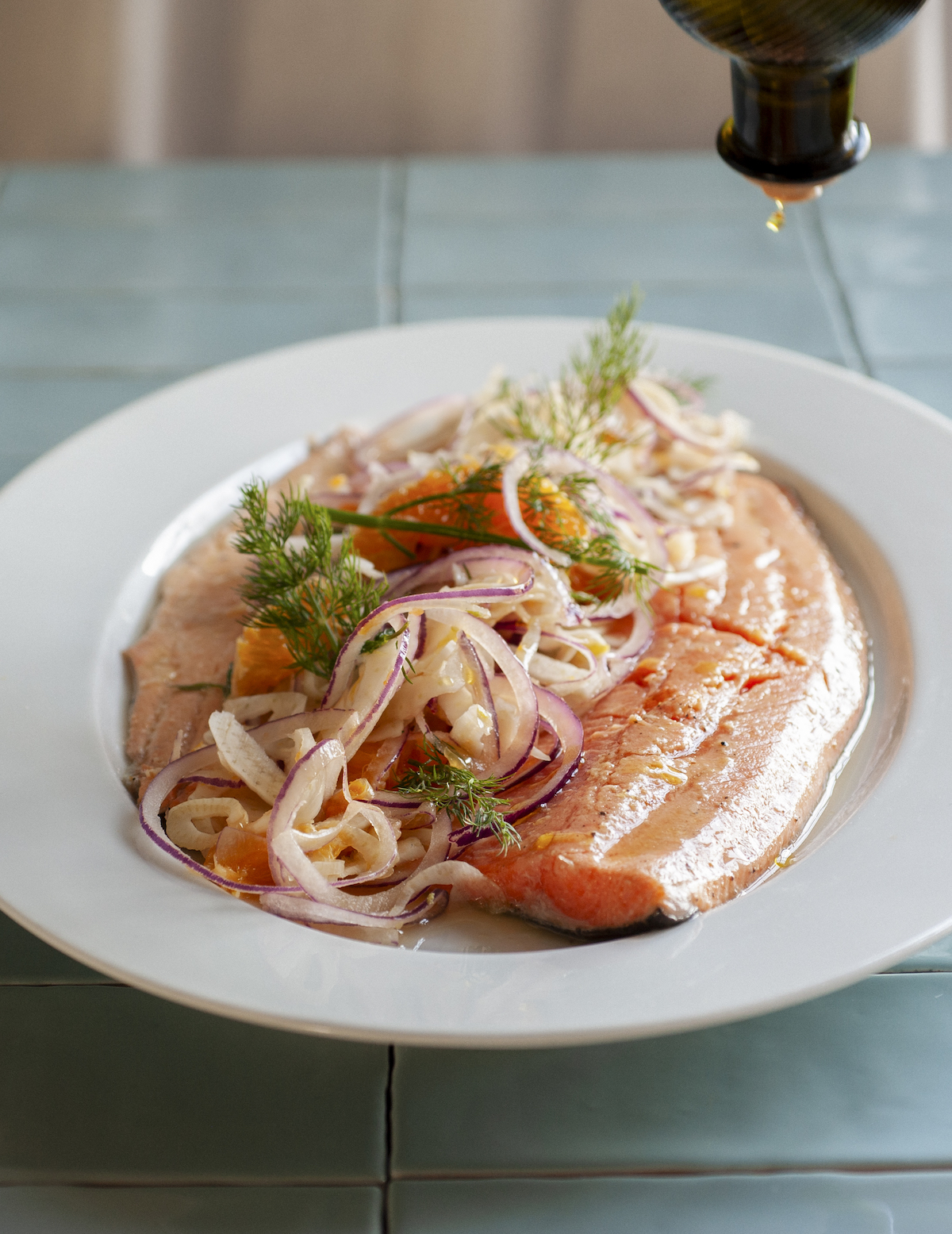 Zalmforel recept uit Boergondisch