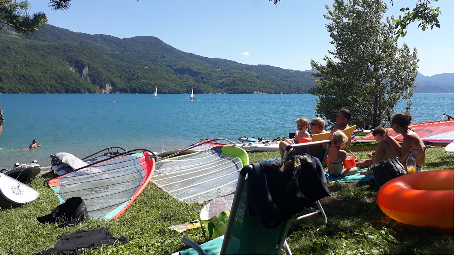 surfen Lac de Serre Poncon