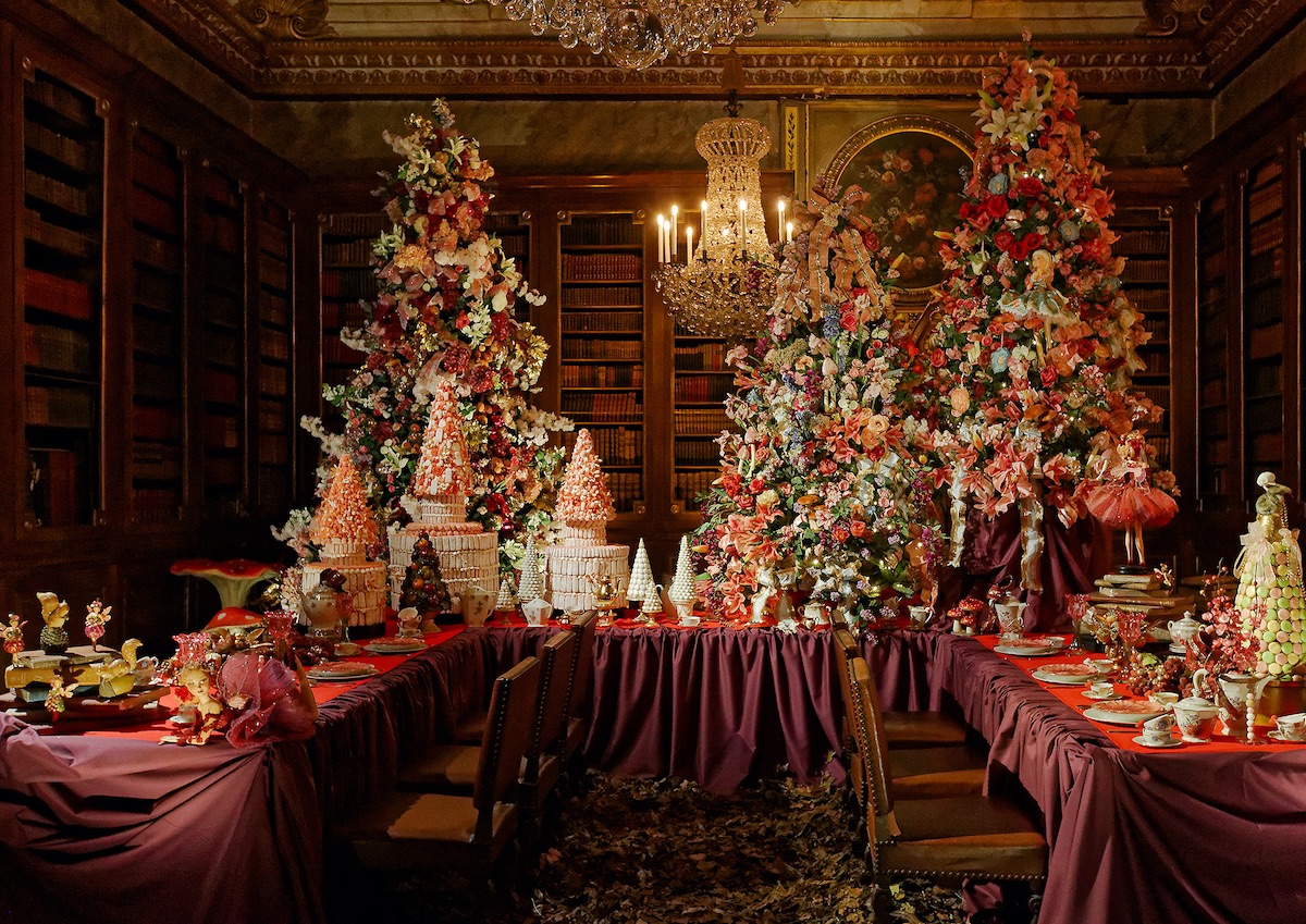 Vaux-le-Vicomte kerstkasteel