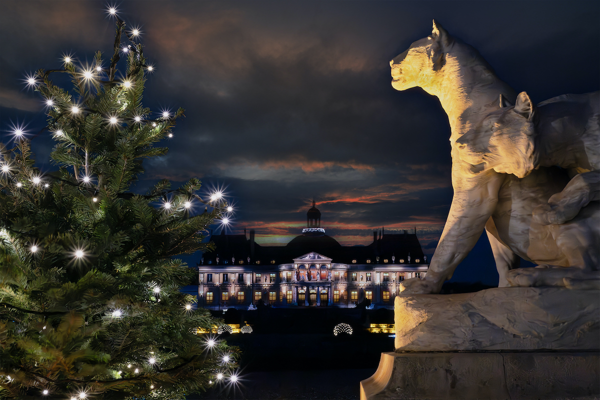 Vaux-le-Vicomte kerstkasteel