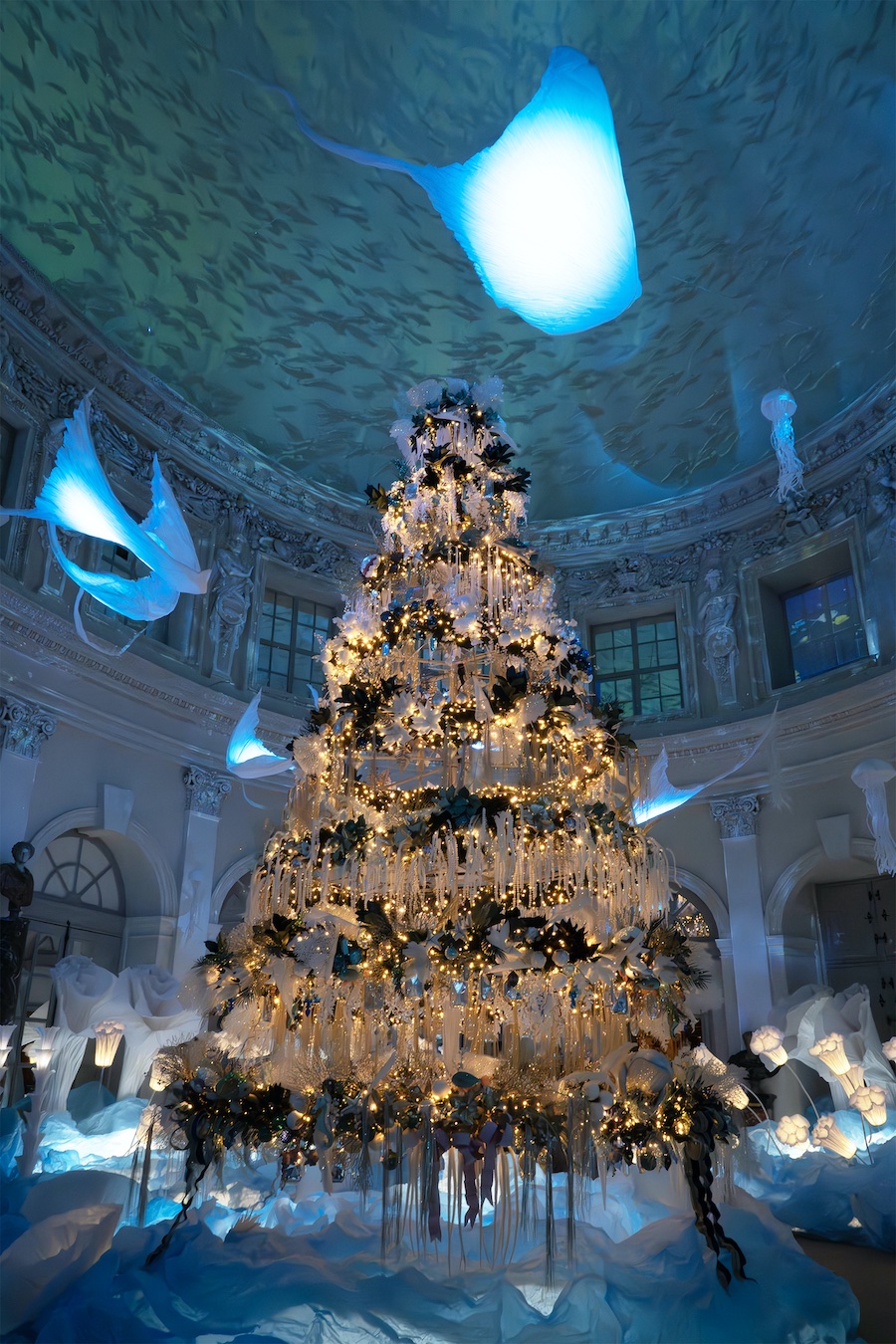 Vaux-le-Vicomte kerstkasteel