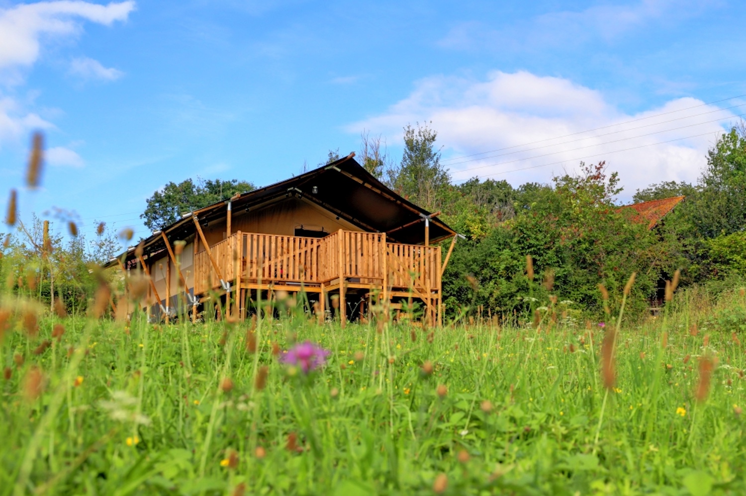 Domaine la Barbe safaritenten lodgetenten in de buurt van de Pyreneeen