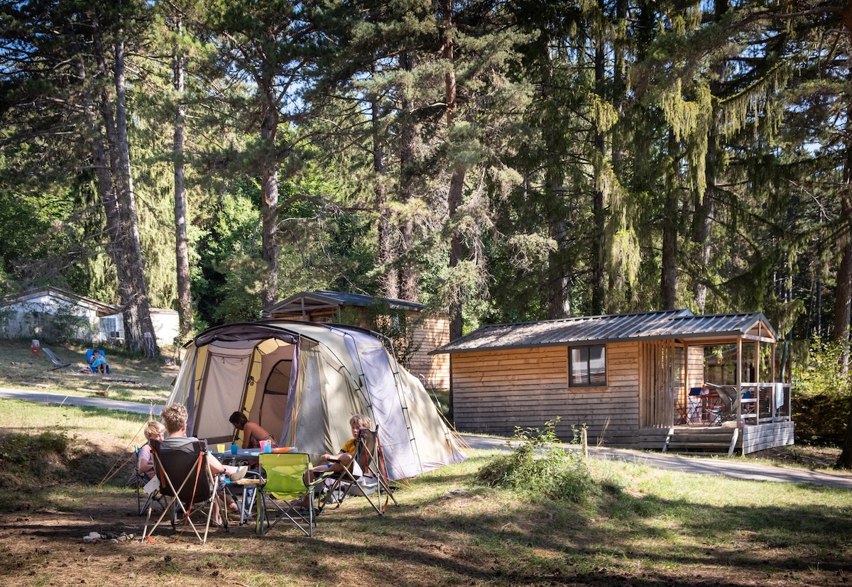 Huttopia Vallouise camping in de bergen