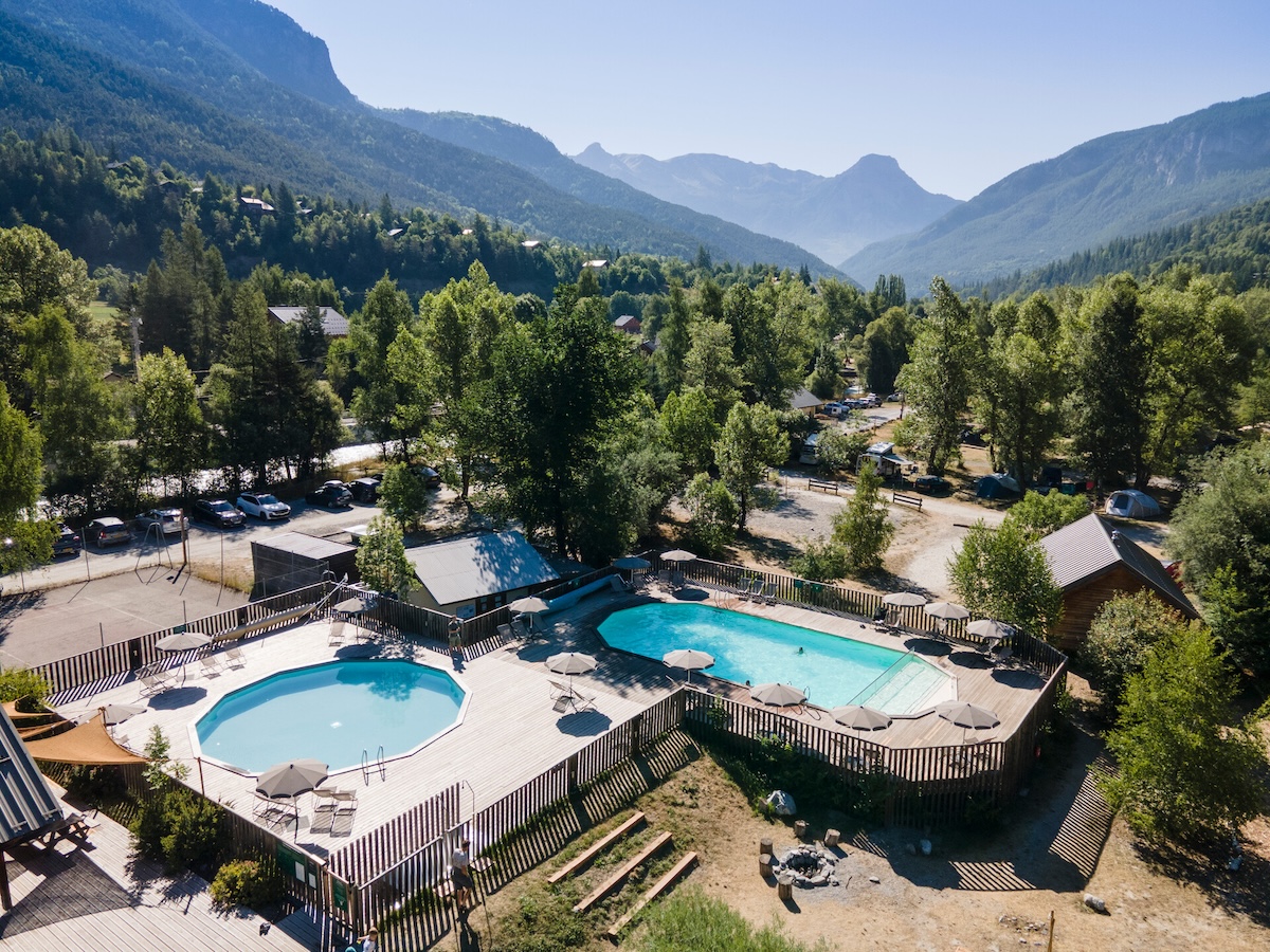 Huttopia Vallouise camping in de Franse Alpen