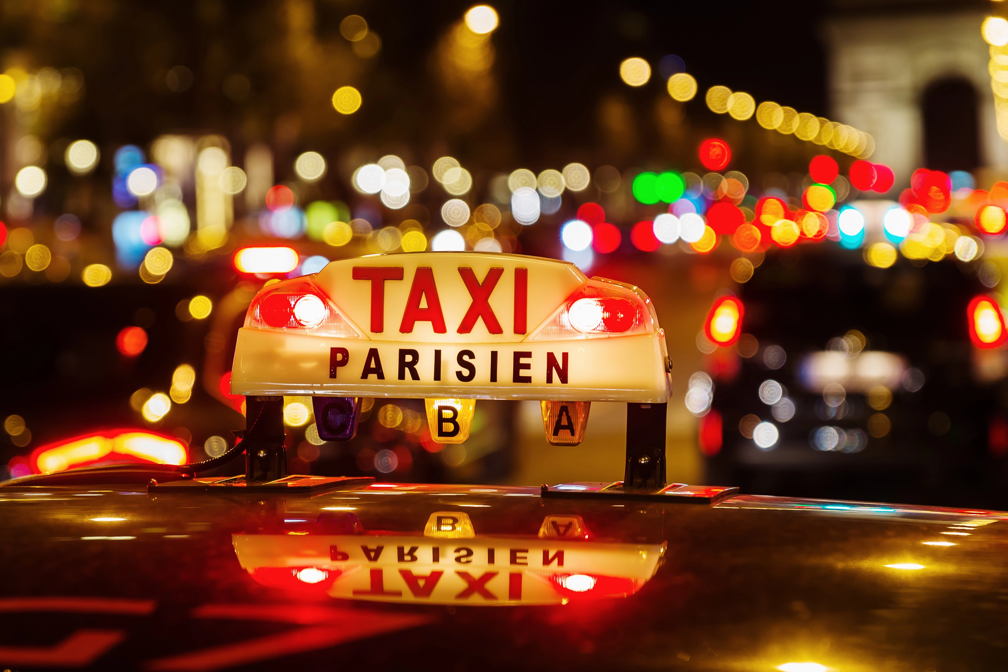 Officiële taxi in Parijs