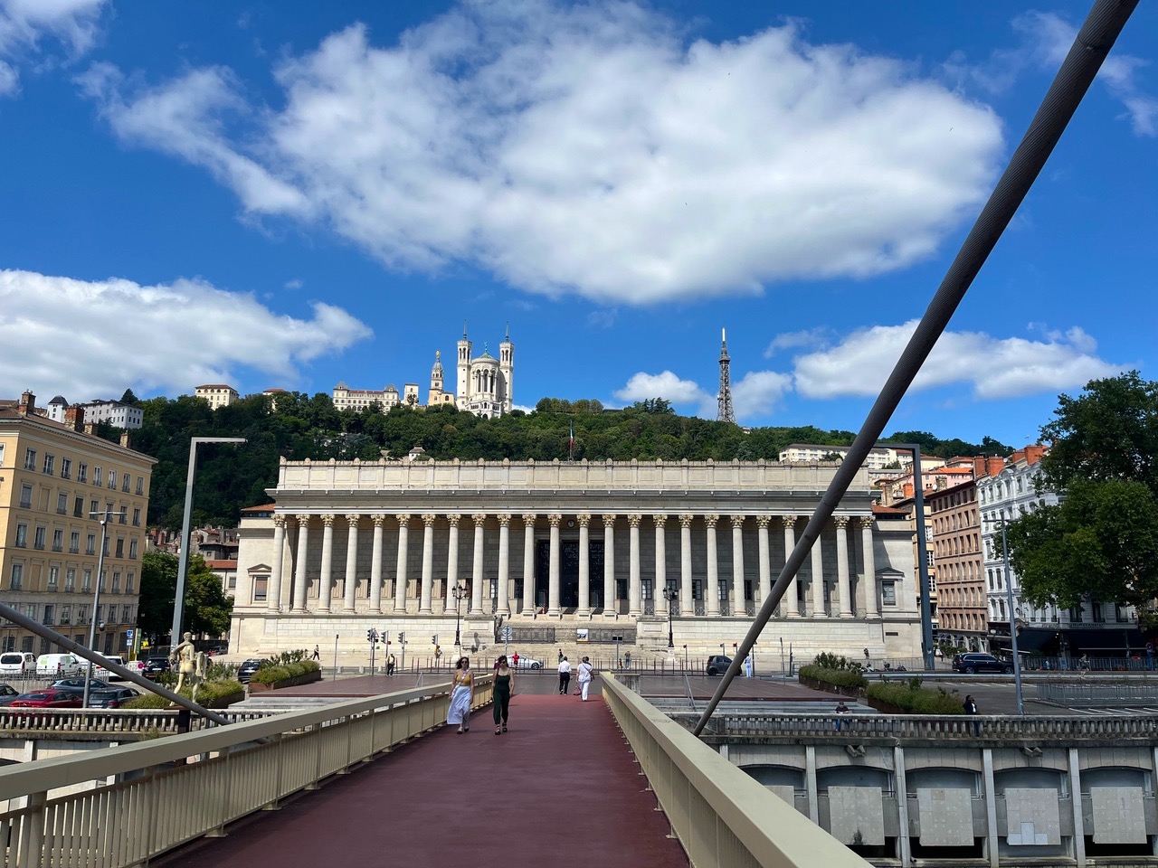 Lyon uitzicht op Vieux-Lyon