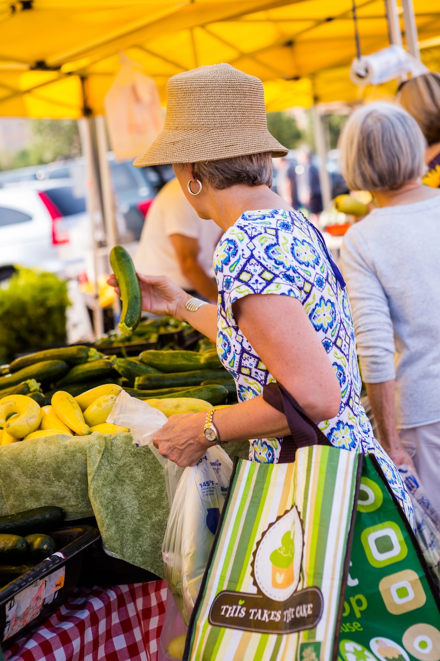 markt van Périgueux in de Dordogne