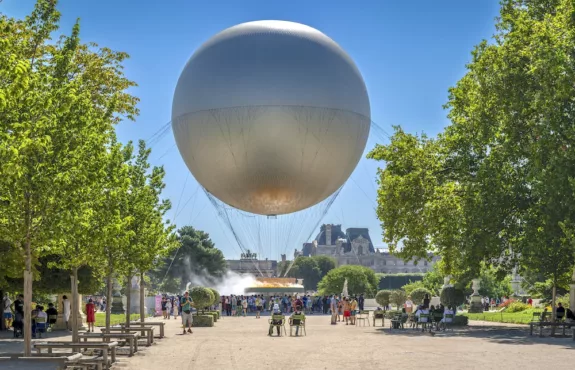 olympische vlam in Parijs