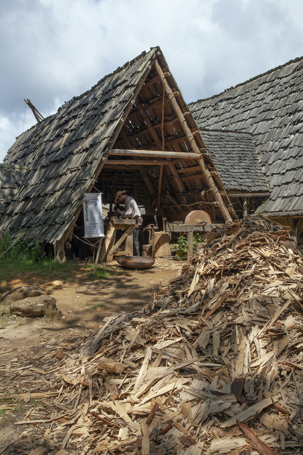 middeleeuwse ambachten bij kasteel Guedelon