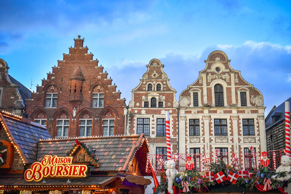Arras kerstmarkt in Noord-Frankrijk