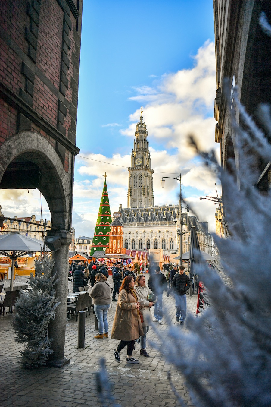 Arras kerstmarkt in Noord-Frankrijk