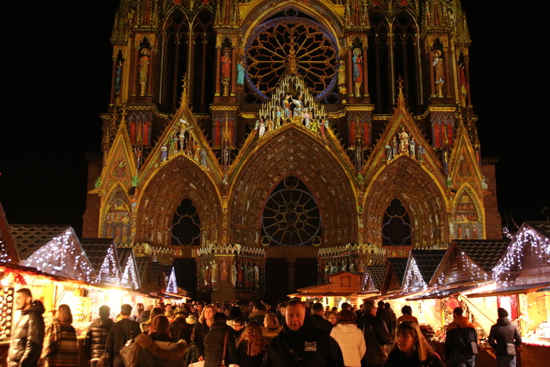 kerstmarkt Reims kathedraal