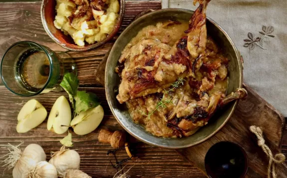 Normandische kip stoofgerecht