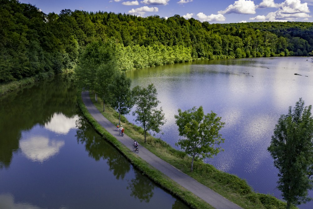 La Voie Bleue fietsroute door Oost-Frankrijk