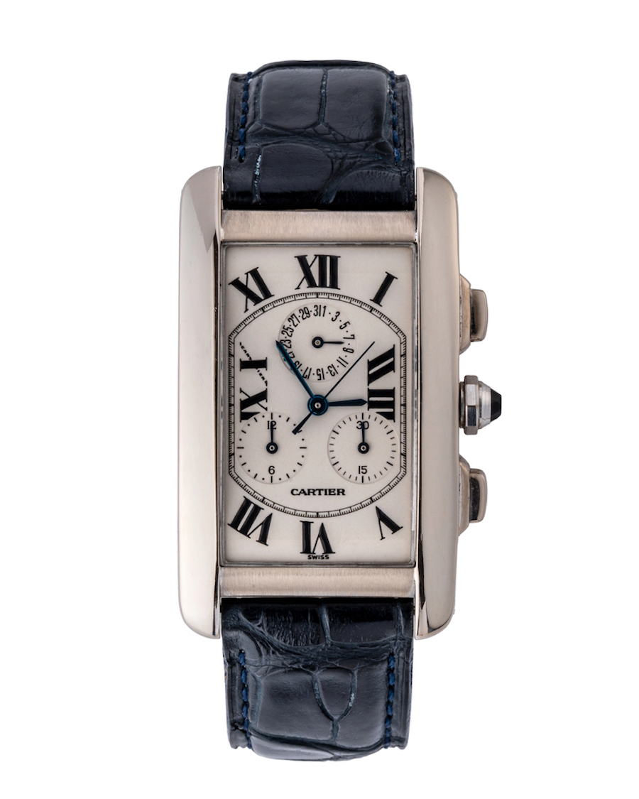 Cartier Chronograph, Tank Americaine model.