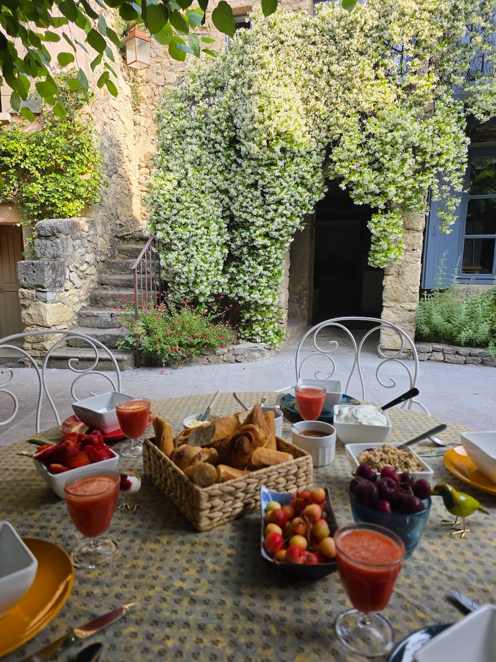 B&B La Maison Piolon in de Provence ontbijt