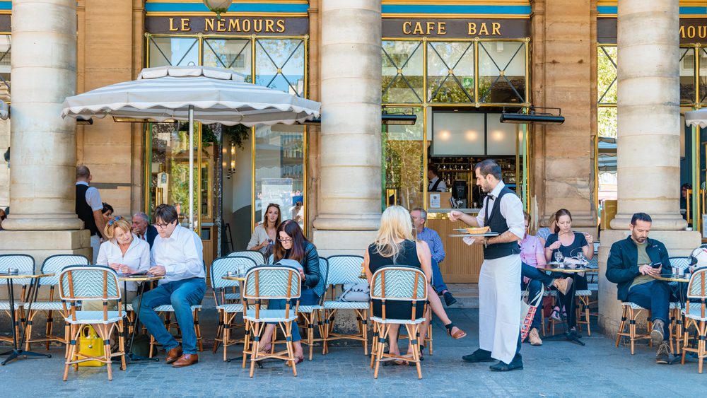 Parijs terras in september